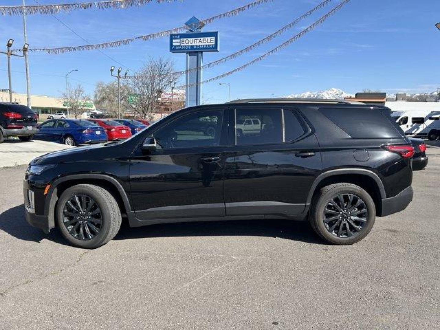 2023 Mosaic Black Metallic /Jet Black/Spice Red Chevrolet Traverse (1GNEVJKW0PJ) with an 6 3.6L engine, Automatic transmission, located at 3240 Washington Blvd., Ogden, 84401, (801) 621-7177, 41.204967, -111.969994 - *2023 Chevrolet Traverse AWD 4dr RS*Loaded, low miles, one owner and super clean. All service done at Chevy dealer.Dual sunroof, leather, heated front seats, heated steering wheel, heated power folding side mirrors, all-weather floor mats, power lift gate with programmable height, Bose sound system - Photo#7