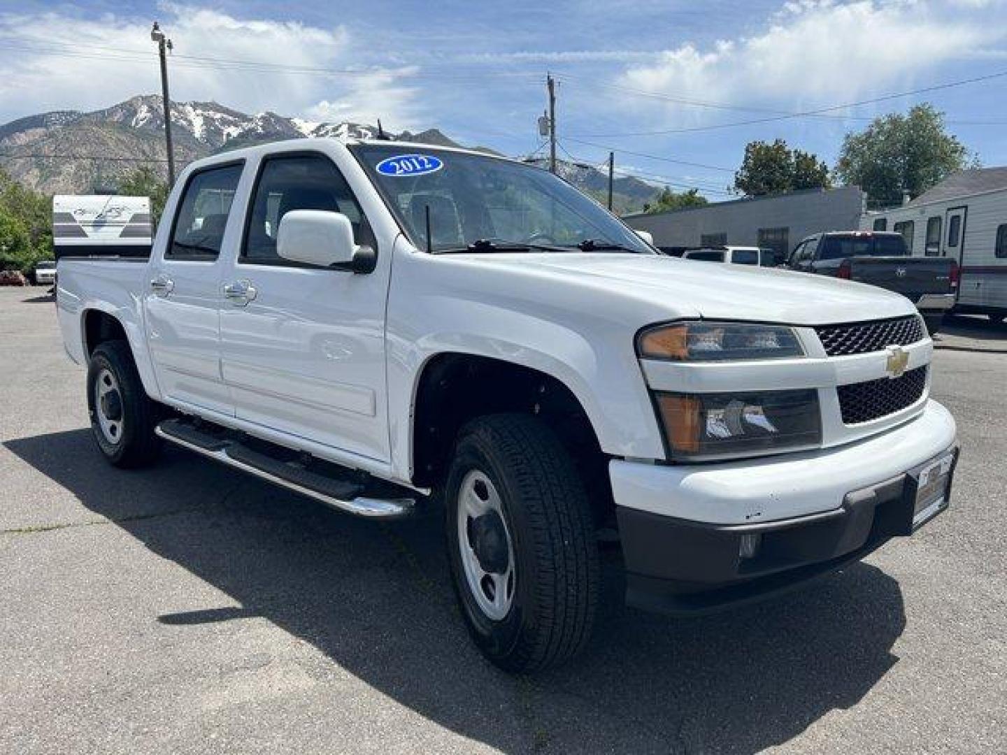 2012 Summit White /Ebony Chevrolet Colorado (1GCHTCFE7C8) with an 5 3.7L engine, Automatic transmission, located at 3240 Washington Blvd., Ogden, 84401, (801) 621-7177, 41.204967, -111.969994 - Photo#2