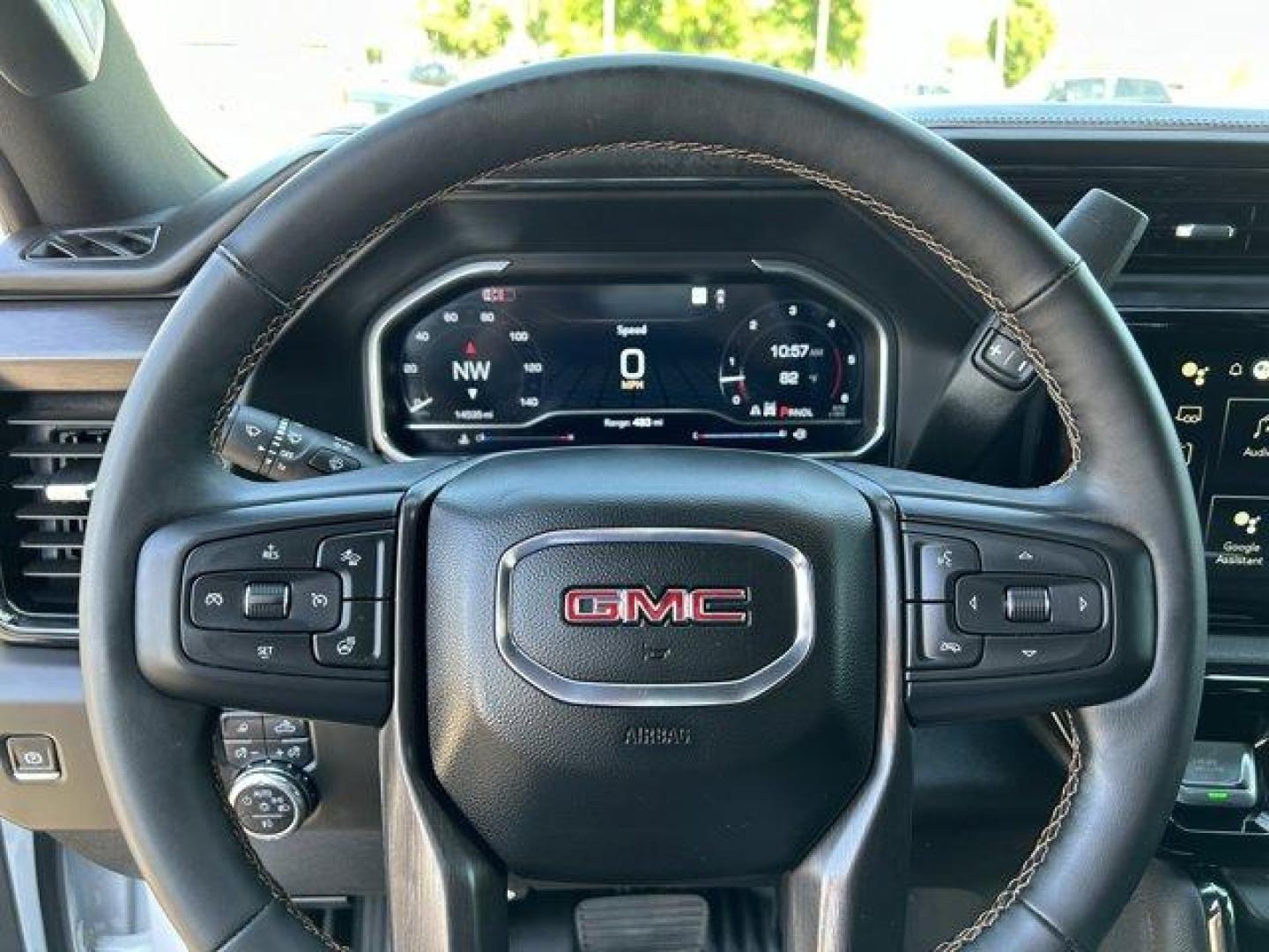 2024 Summit White /Jet Black with Kalahari accents GMC Sierra 3500HD (1GT49VEY8RF) with an 8 6.6L engine, Automatic transmission, located at 3240 Washington Blvd., Ogden, 84401, (801) 621-7177, 41.204967, -111.969994 - *2024 GMC Sierra 3500HD AT4*Loaded! Two-tone leather (heated and cooled) power seats, sunroof, power running boards, remote start, multi-function tailgate, 360 backup camera, Rev Industries hard folding bed cover, heads-up display, wireless phone charger, 22 Fuel wheels with Toyo Open Country A/T II - Photo#27