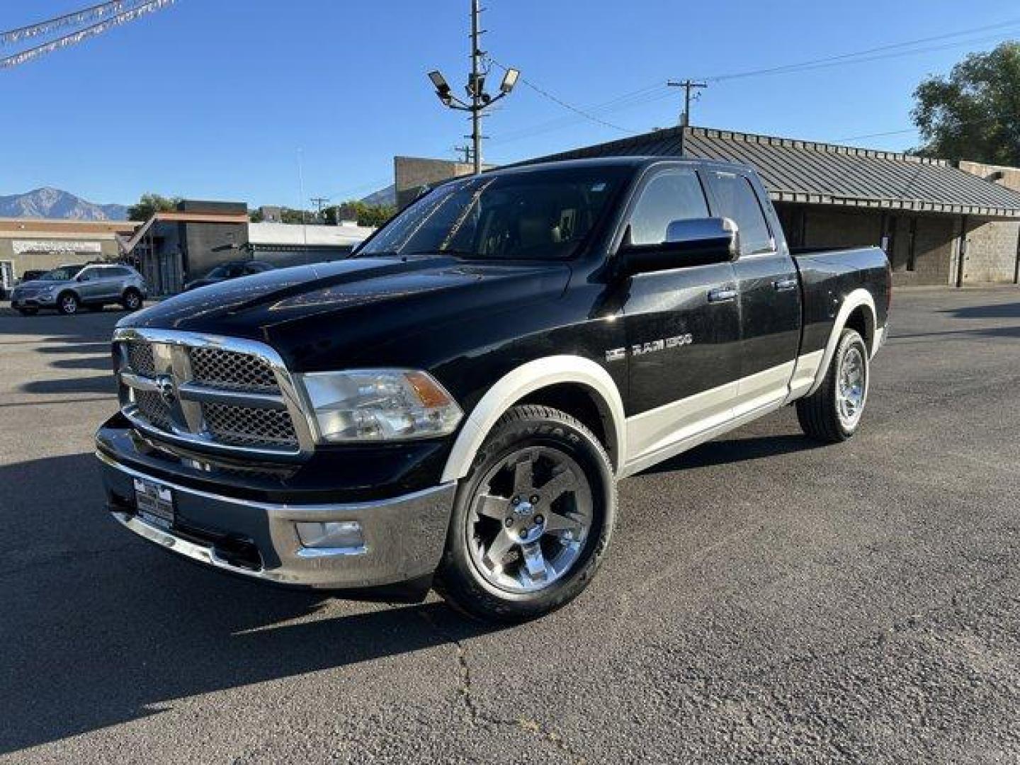 2012 Black/Silver /Tan/Brown Ram 1500 (1C6RD7JT3CS) with an 8 5.7L engine, Automatic transmission, located at 3240 Washington Blvd., Ogden, 84401, (801) 621-7177, 41.204967, -111.969994 - *2012 Ram 1500 Laramie*This is an excellent truck! It drive great! Here's some highlights:Its got a *5.7L Hemi Engine**Flip up tow mirrors **Curt Discovery tow break controller **Brand New* Good Year Wrangler SR-A tires*4 Wheel drive*Black/Silver exteriorBrown/tan interiorSherm's Store is a family o - Photo#0