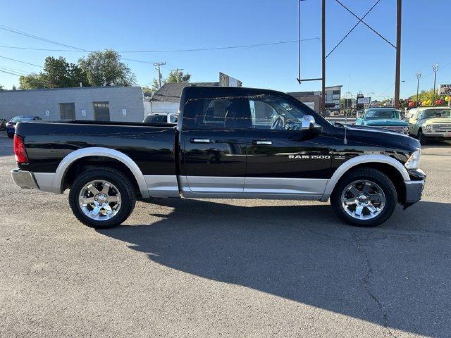 2012 Black/Silver /Tan/Brown Ram 1500 (1C6RD7JT3CS) with an 8 5.7L engine, Automatic transmission, located at 3240 Washington Blvd., Ogden, 84401, (801) 621-7177, 41.204967, -111.969994 - *2012 Ram 1500 Laramie*This is an excellent truck! It drive great! Here's some highlights:Its got a *5.7L Hemi Engine**Flip up tow mirrors **Curt Discovery tow break controller **Brand New* Good Year Wrangler SR-A tires*4 Wheel drive*Black/Silver exteriorBrown/tan interiorSherm's Store is a family o - Photo#4