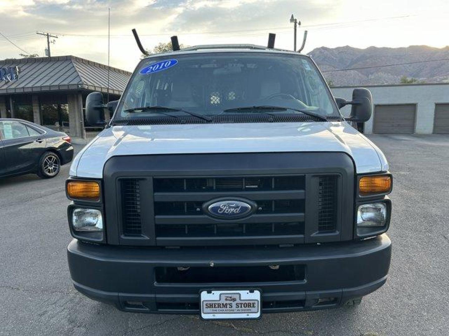 2010 Ford Econoline Cargo Van (1FTNE2EWXAD) with an 8 4.6L engine, Automatic transmission, located at 3240 Washington Blvd., Ogden, 84401, (801) 621-7177, 41.204967, -111.969994 - *2010 Ford Econoline Cargo Van E-250*This Cargo van is awesome! It has low milage (68,849) and drives great. It has a roof mounted ladder rack and inside its got utility shelves and bins for all of your gear!Equipped with a tow hitch and Tekonsha Voyager brake controllerSherm's Store is a family own - Photo#1