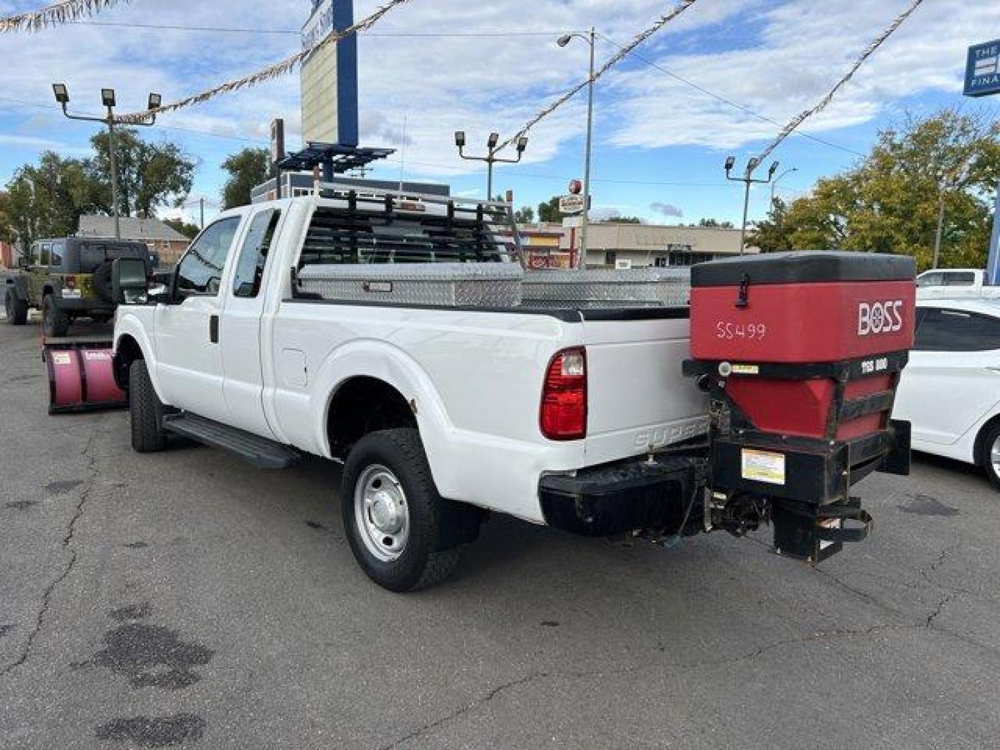 2015 White /gray Ford Super Duty F-250 SRW (1FT7X2B61FE) with an 8 6.2L engine, Automatic transmission, located at 3240 Washington Blvd., Ogden, 84401, (801) 621-7177, 41.204967, -111.969994 - *2015 Ford F-250 4WD Plow*This Super Duty is ready for this winter!! Its a 4 wheel drive extended cab! 1 owner, no accidents, complete with a *headache rack and 2 bed side-mount tool boxes!*You'll make plowing look easy with the *Western Ultra Mount 2 plow and BOSS TGS 800 salter combo!*Sherm's Stor - Photo#6