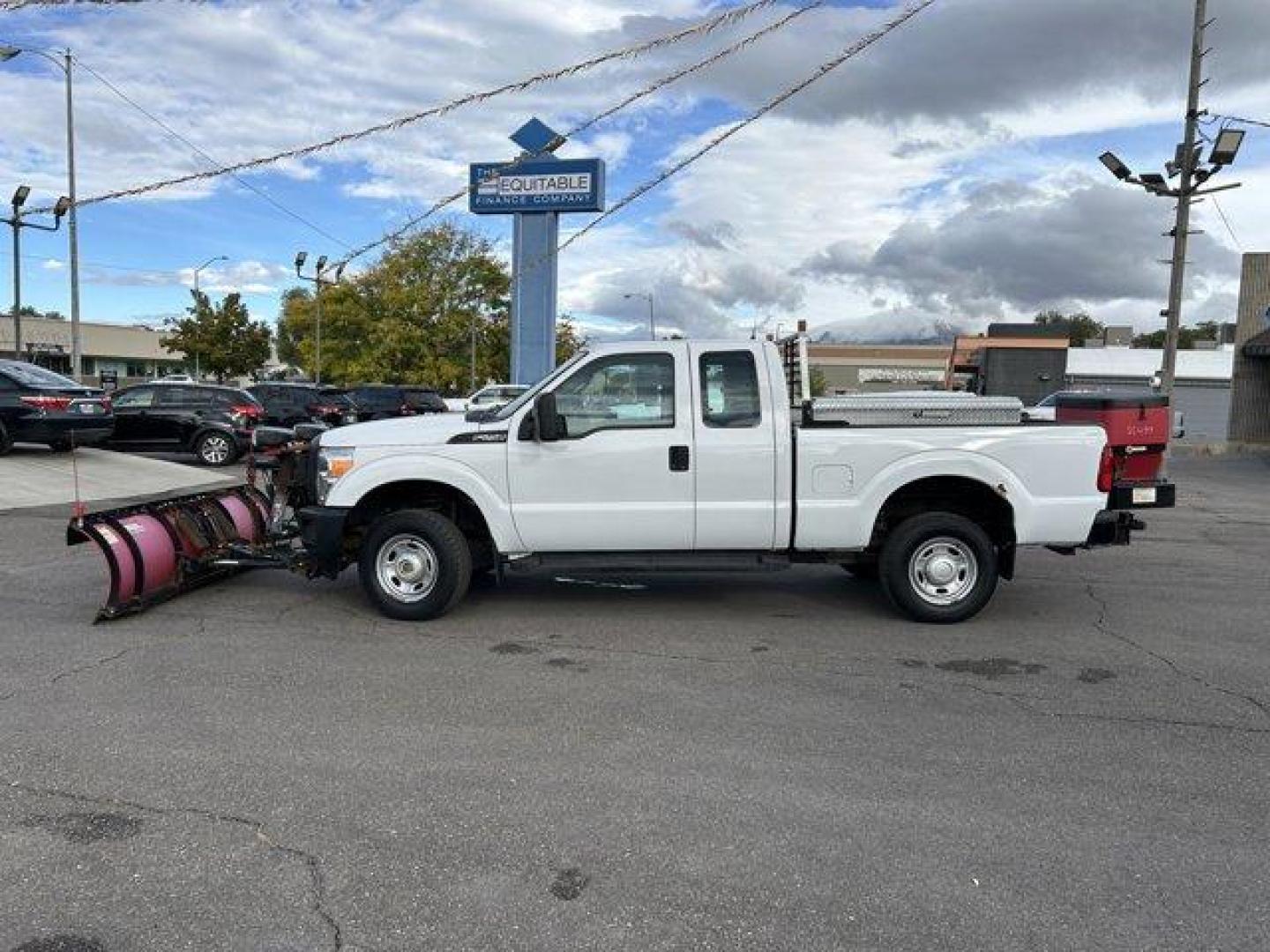 2015 White /gray Ford Super Duty F-250 SRW (1FT7X2B61FE) with an 8 6.2L engine, Automatic transmission, located at 3240 Washington Blvd., Ogden, 84401, (801) 621-7177, 41.204967, -111.969994 - *2015 Ford F-250 4WD Plow*This Super Duty is ready for this winter!! Its a 4 wheel drive extended cab! 1 owner, no accidents, complete with a *headache rack and 2 bed side-mount tool boxes!*You'll make plowing look easy with the *Western Ultra Mount 2 plow and BOSS TGS 800 salter combo!*Sherm's Stor - Photo#7