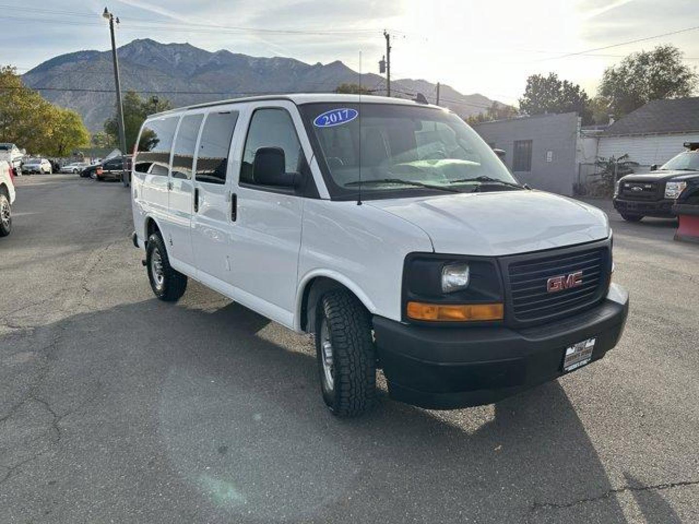 2017 Summit White /Medium Pewter GMC Savana Passenger (1GJZ7LFF6H1) with an 8 4.8L engine, Automatic transmission, located at 3240 Washington Blvd., Ogden, 84401, (801) 621-7177, 41.204967, -111.969994 - Photo#2