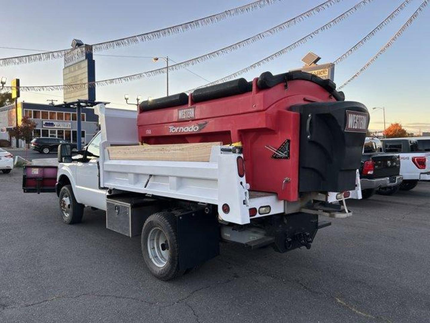 2015 White /gray Ford Super Duty F-350 DRW (1FDRF3H62FE) with an 8 6.2L engine, Automatic transmission, located at 3240 Washington Blvd., Ogden, 84401, (801) 621-7177, 41.204967, -111.969994 - *For Sale: 2015 Ford F-350 Super Duty XLT Ultimate Workhorse with Plow, Salter, and Dump Bed!*This 2015 Ford F-350 Super Duty XLT is the perfect combination of rugged performance, versatility, and top-tier features. Whether you're handling tough worksite demands, plowing through snow, or hauling he - Photo#0