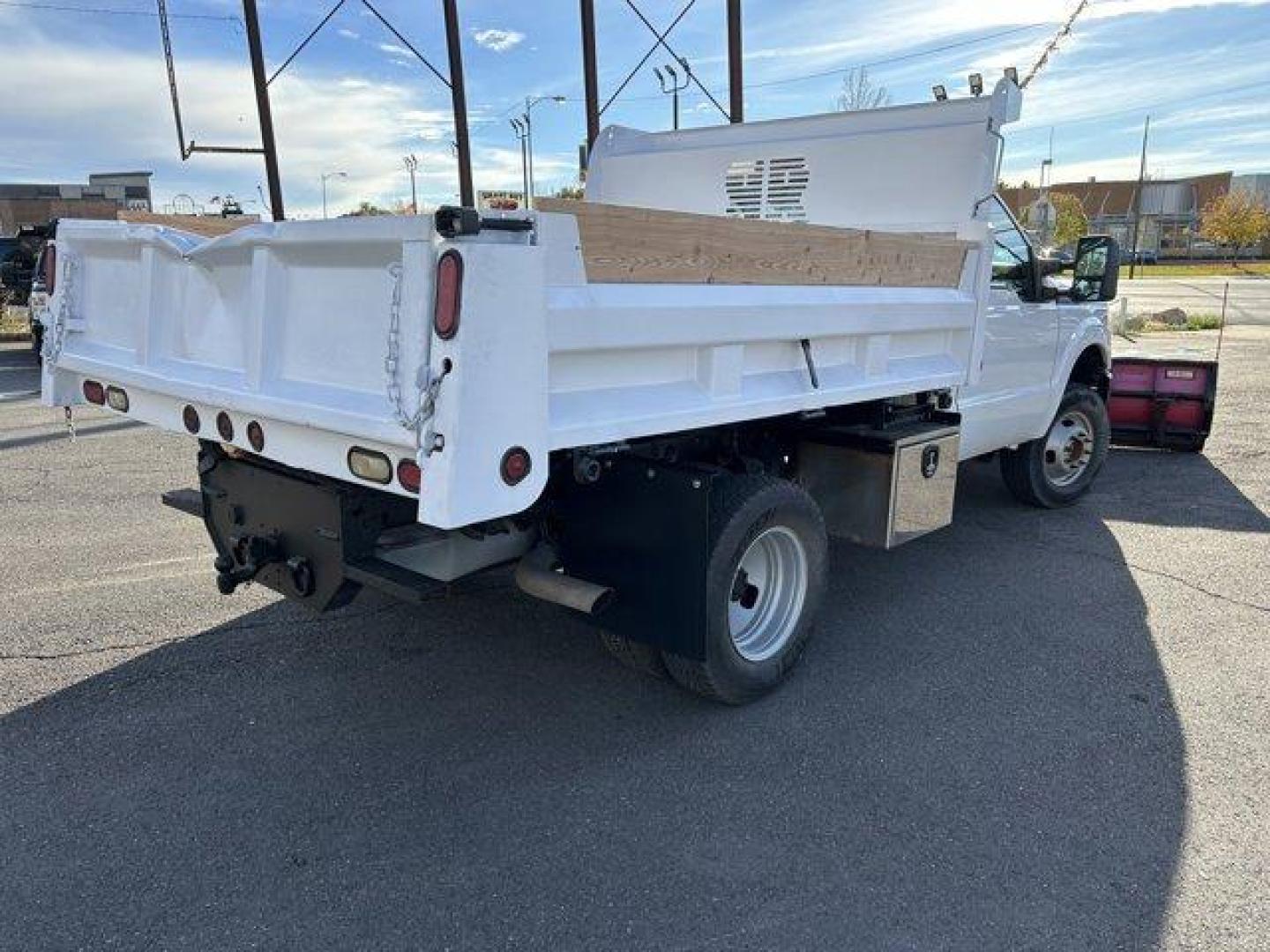 2015 White /gray Ford Super Duty F-350 DRW (1FDRF3H62FE) with an 8 6.2L engine, Automatic transmission, located at 3240 Washington Blvd., Ogden, 84401, (801) 621-7177, 41.204967, -111.969994 - *For Sale: 2015 Ford F-350 Super Duty XLT Ultimate Workhorse with Plow, Salter, and Dump Bed!*This 2015 Ford F-350 Super Duty XLT is the perfect combination of rugged performance, versatility, and top-tier features. Whether you're handling tough worksite demands, plowing through snow, or hauling he - Photo#5