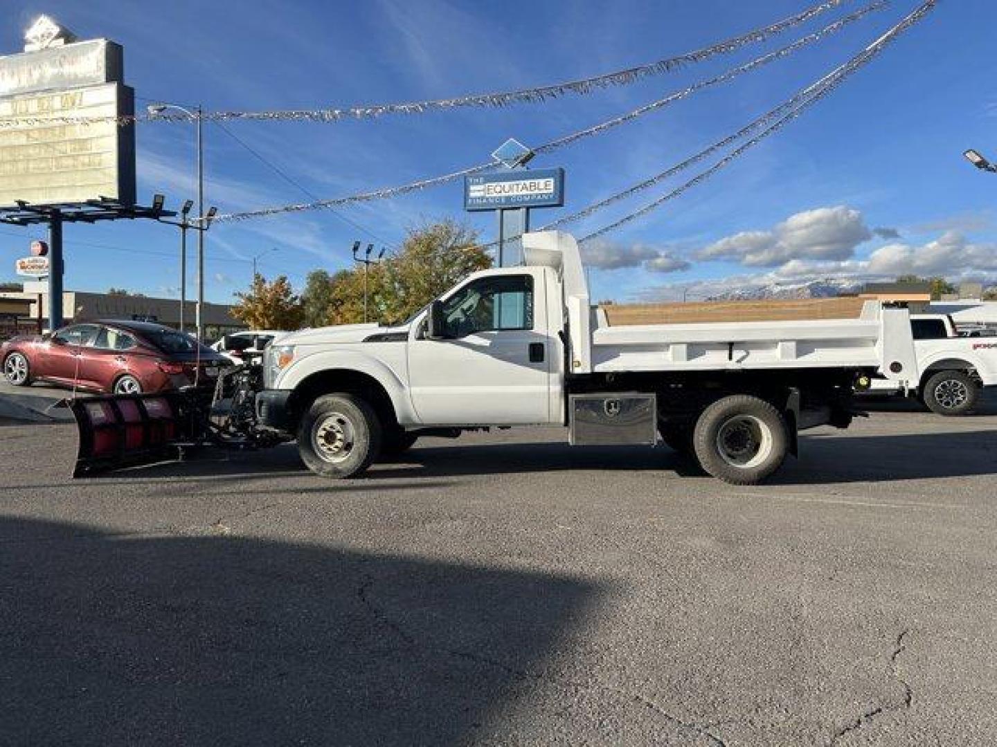 2015 White /gray Ford Super Duty F-350 DRW (1FDRF3H62FE) with an 8 6.2L engine, Automatic transmission, located at 3240 Washington Blvd., Ogden, 84401, (801) 621-7177, 41.204967, -111.969994 - *For Sale: 2015 Ford F-350 Super Duty XLT Ultimate Workhorse with Plow, Salter, and Dump Bed!*This 2015 Ford F-350 Super Duty XLT is the perfect combination of rugged performance, versatility, and top-tier features. Whether you're handling tough worksite demands, plowing through snow, or hauling he - Photo#7