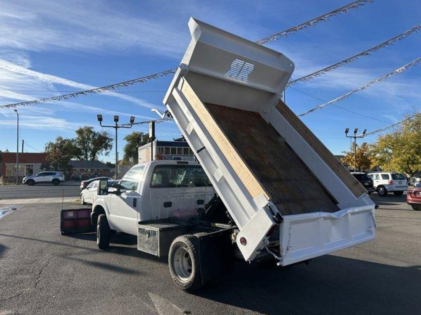 2015 White /gray Ford Super Duty F-350 DRW (1FDRF3H62FE) with an 8 6.2L engine, Automatic transmission, located at 3240 Washington Blvd., Ogden, 84401, (801) 621-7177, 41.204967, -111.969994 - *For Sale: 2015 Ford F-350 Super Duty XLT Ultimate Workhorse with Plow, Salter, and Dump Bed!*This 2015 Ford F-350 Super Duty XLT is the perfect combination of rugged performance, versatility, and top-tier features. Whether you're handling tough worksite demands, plowing through snow, or hauling he - Photo#8